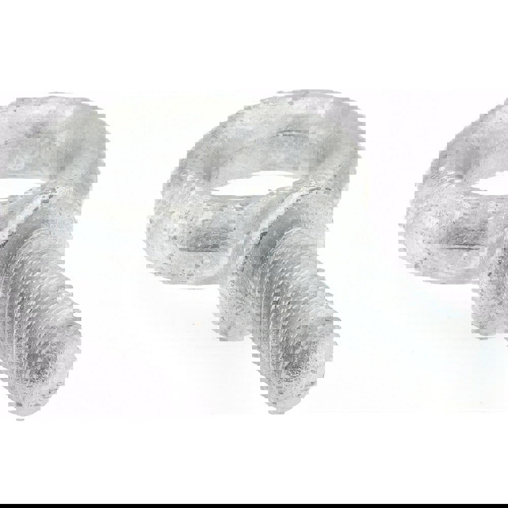 Fixed Lifting Eye Bolt: With Shoulder, 2,400 lb Capacity, 1/2-13 Thread, Grade 1030 Steel